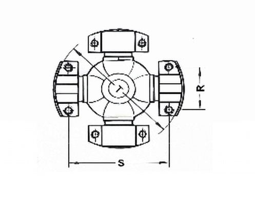 Spidan Rubber askoppeling / Hardyschijf U 660