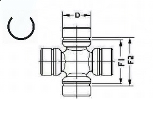 Spidan Rubber askoppeling / Hardyschijf U 174