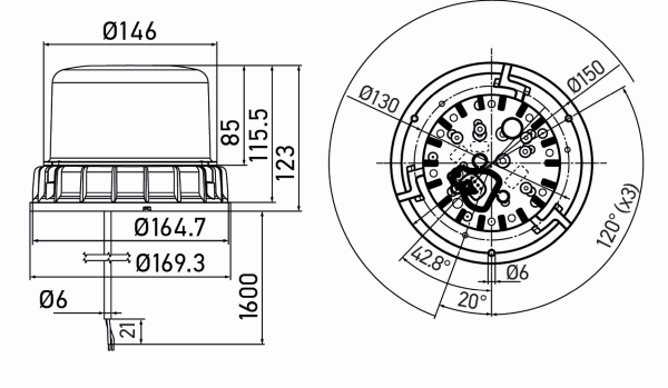 Hella Flitslamp 2XD 012 984-001
