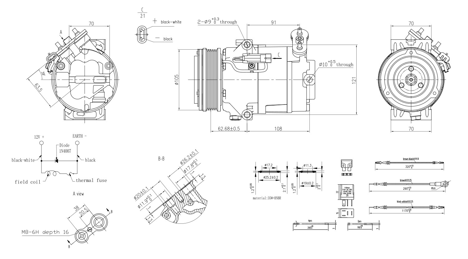 Hella Compressor, airconditioning 8FK 366 200-221