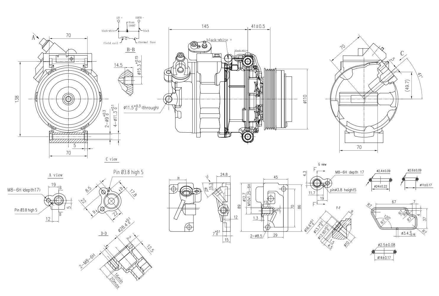 Hella Compressor, airconditioning 8FK 366 200-231