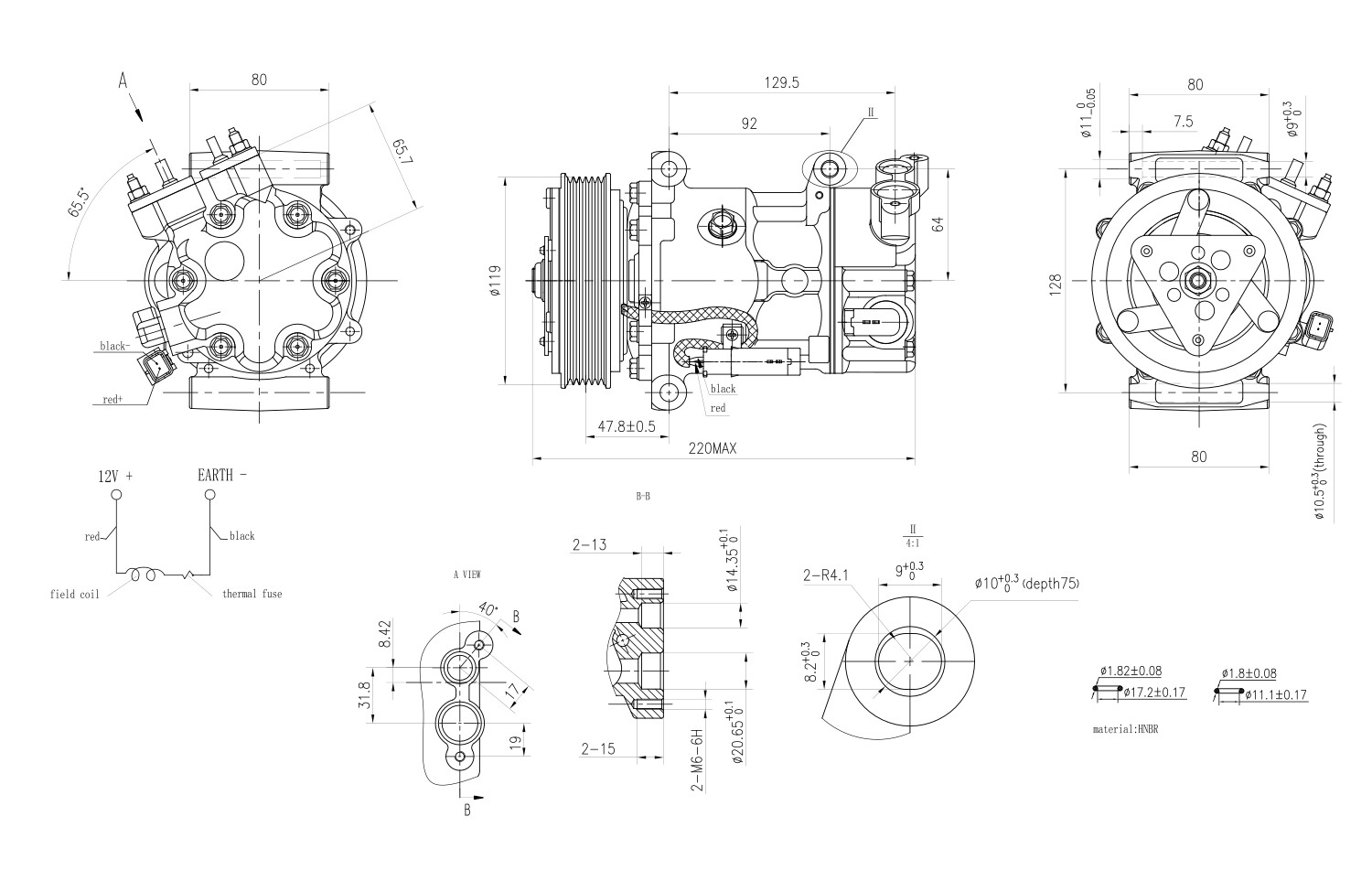 Hella Compressor, airconditioning 8FK 366 200-391