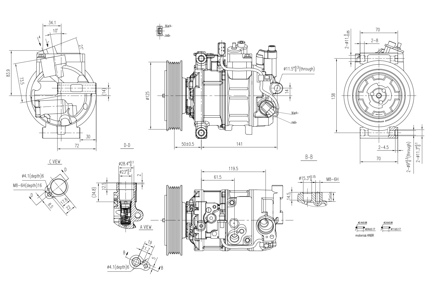 Hella Compressor, airconditioning 8FK 366 200-531