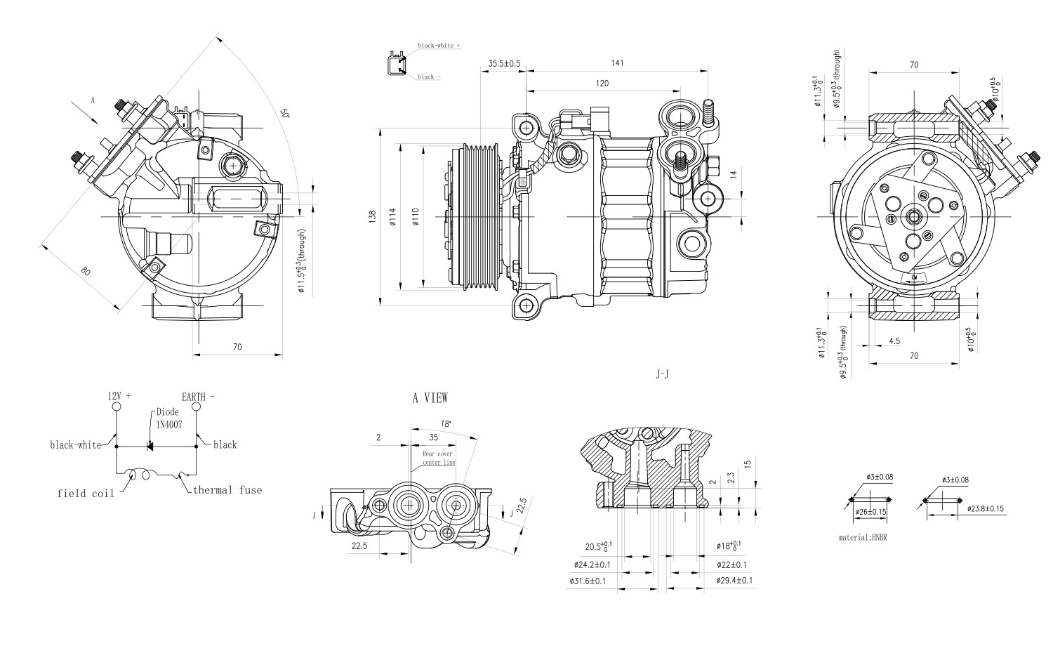 Hella Compressor, airconditioning 8FK 366 200-771