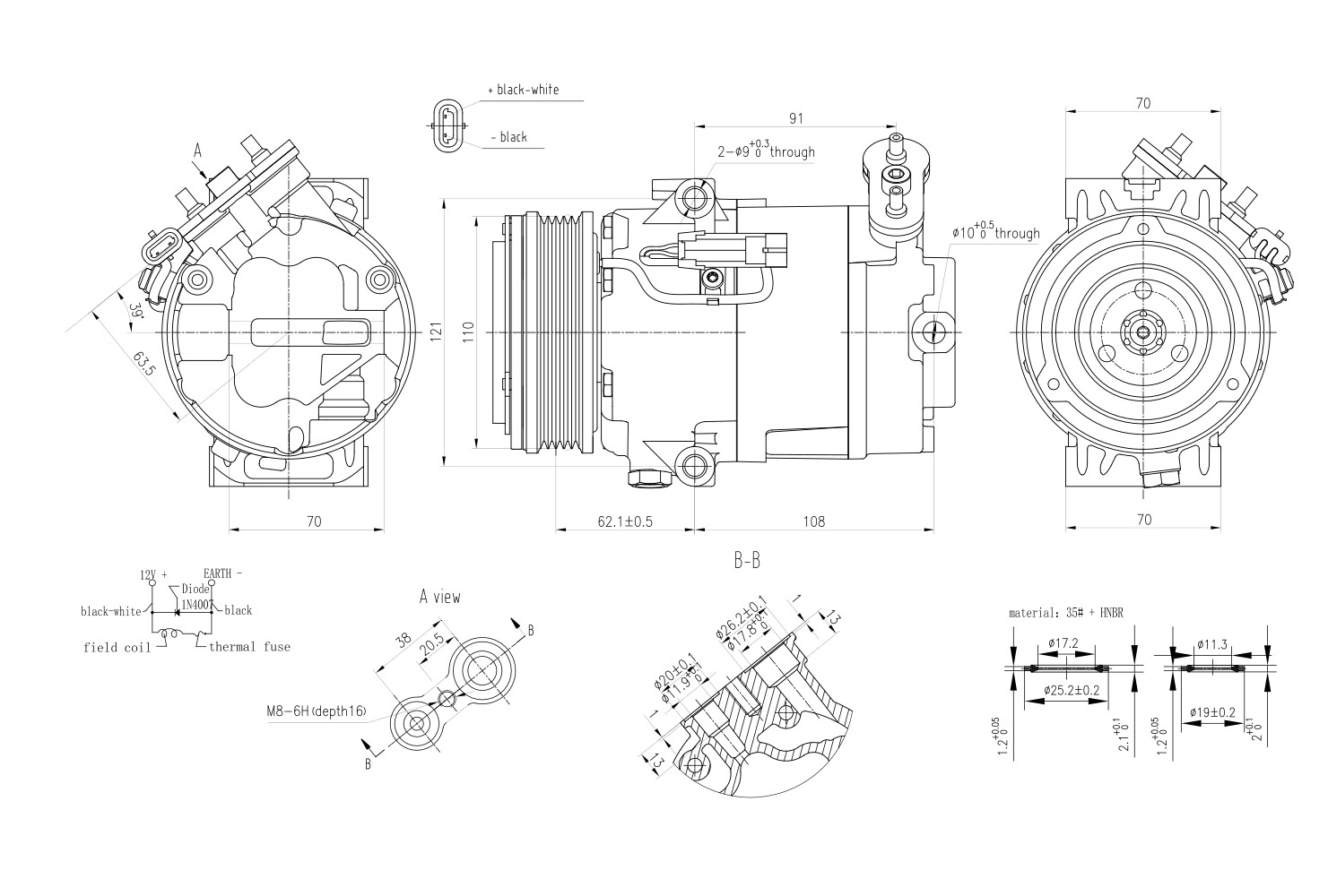 Hella Compressor, airconditioning 8FK 366 200-871