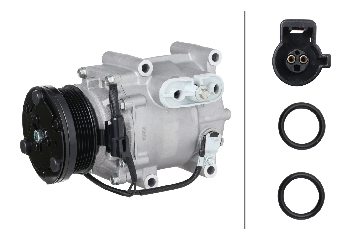 Hella Compressor, airconditioning 8FK 366 201-581