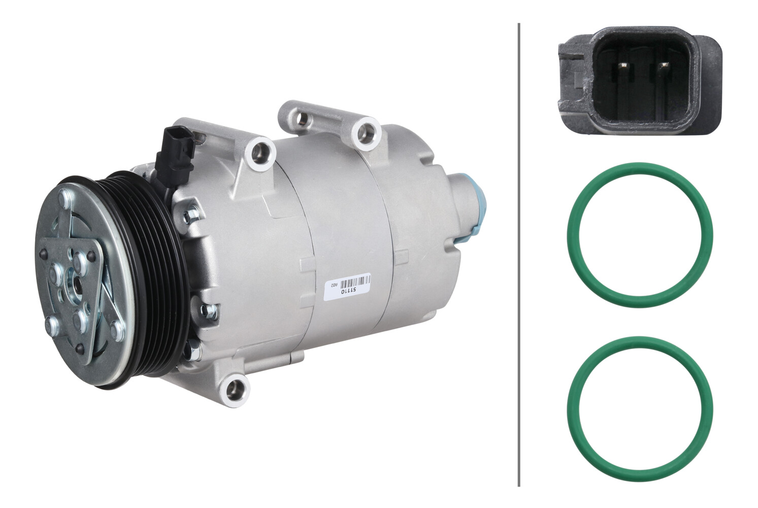 Hella Compressor, airconditioning 8FK 366 201-621