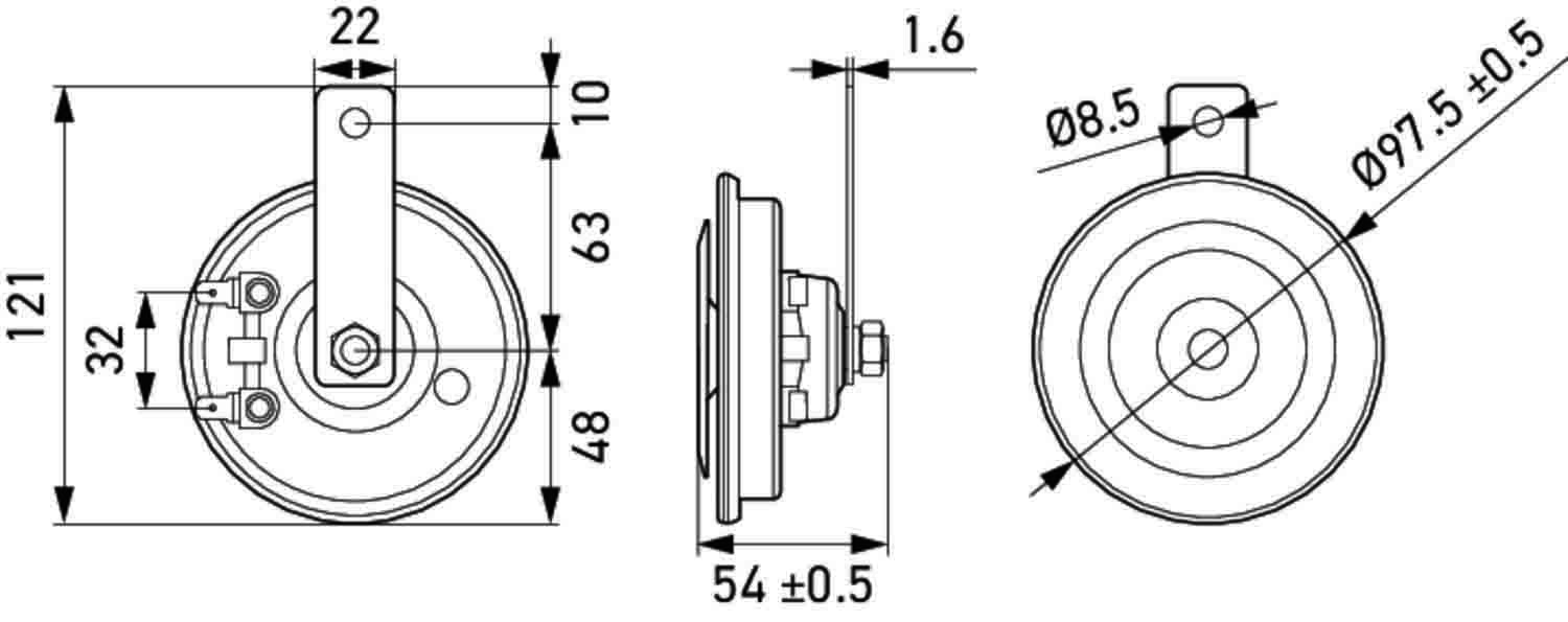 Hella Claxon 3AL 012 588-291