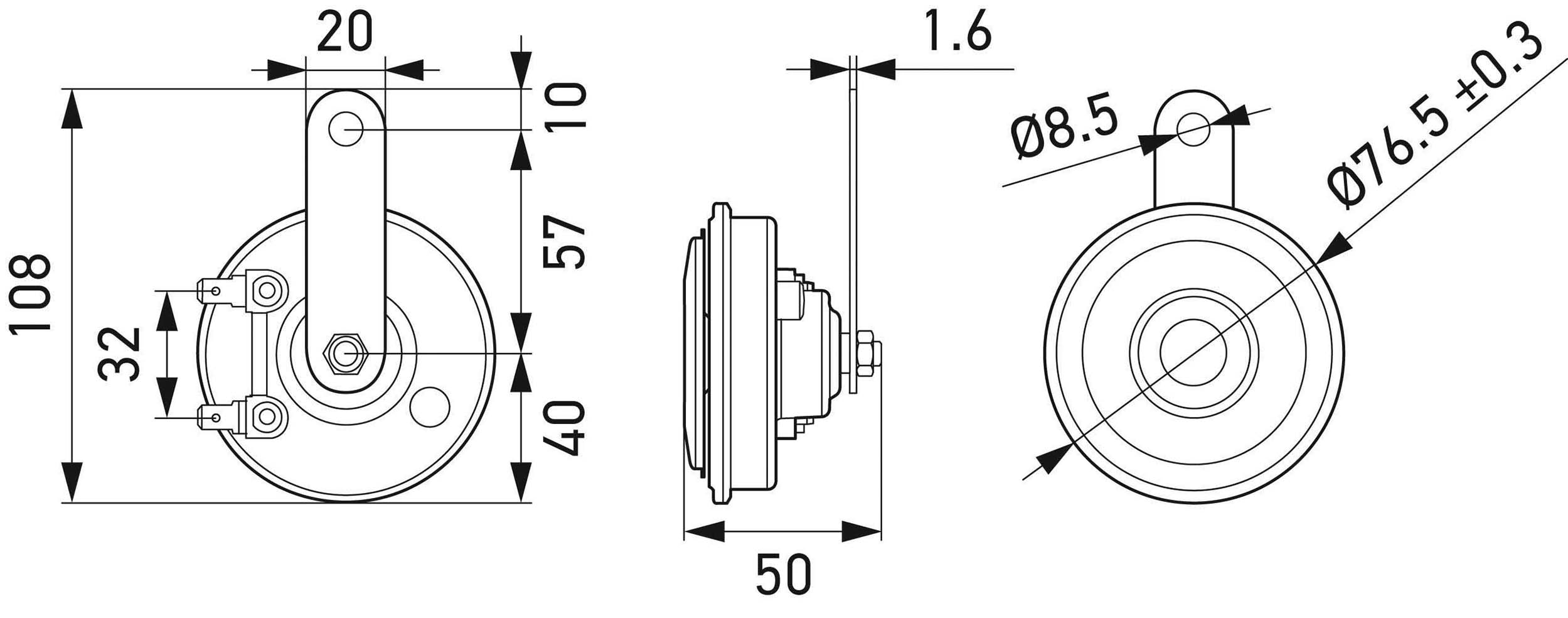 Hella Claxon 3AL 012 588-351