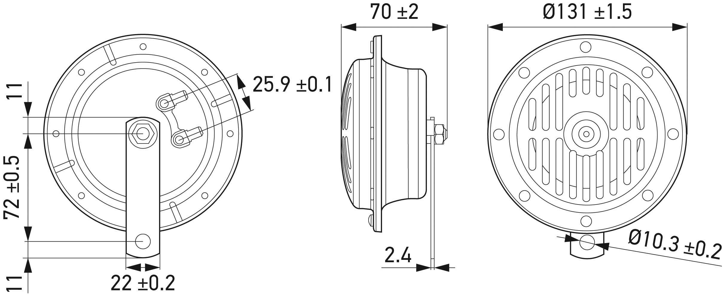 Hella Claxon 3CB 004 811-042