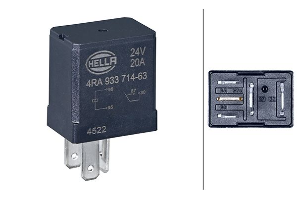Relais, arbeidsstroom Hella 4RA 933 714-631