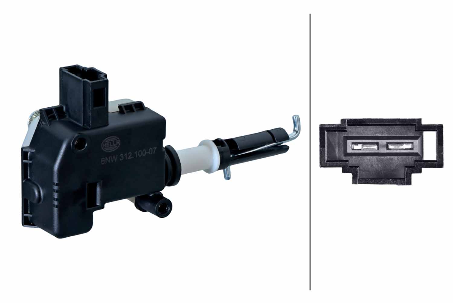 Stel element, centrale vergrendeling Hella 6NW 312 100-071