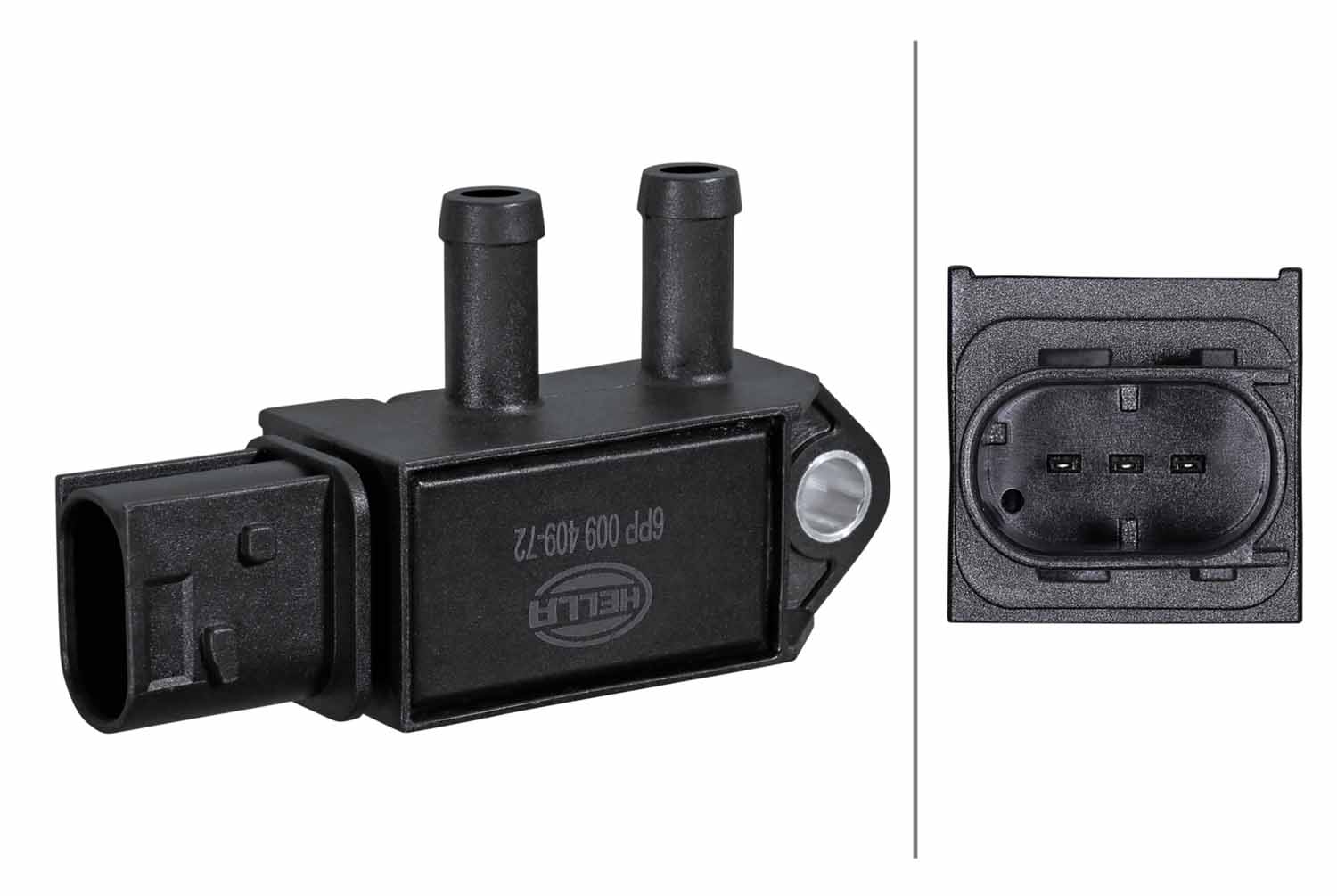 Sensor, uitlaatgasdruk Hella 6PP 009 409-721