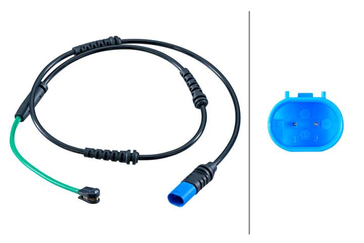 Waarschuwingscontact, remvoering-/blokslijtage Hella 8DK 355 253-841