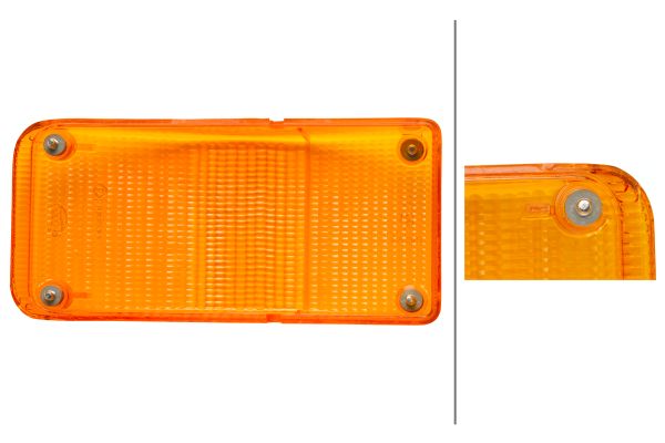 Hella Lampglas, knipperlicht 9EL 111 157-011