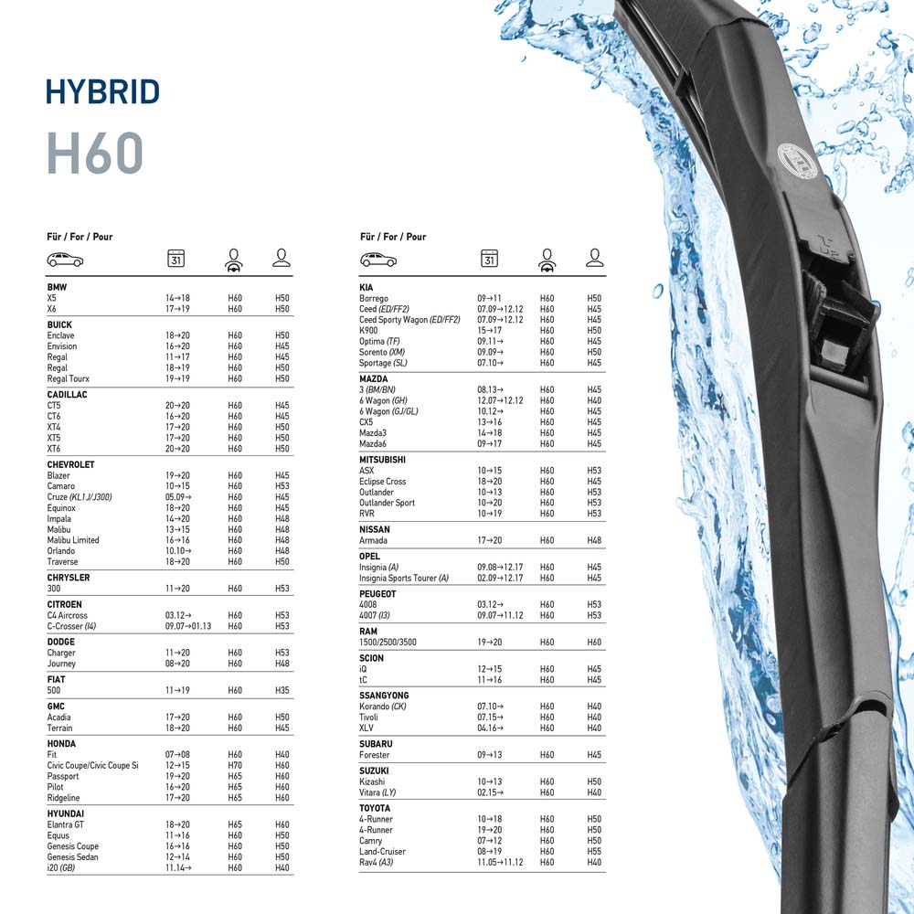 Hella Ruitenwisserblad 9XW 204 584-241