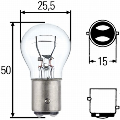 Hella Gloeilamp, parkeer- / begrenzingslicht 8GD 002 078-123