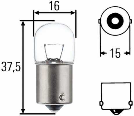 Hella Gloeilamp, parkeer- / begrenzingslicht 8GA 002 071-353