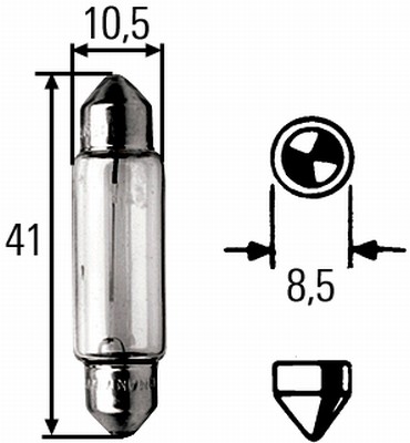 Hella Gloeilamp, interieurverlichting 8GM 002 091-321