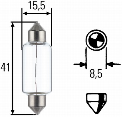 Hella Gloeilamp, achteruitrijlicht 8GM 002 091-261