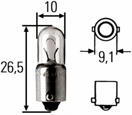 Gloeilamp, interieurverlichting Hella 8GP 008 285-001