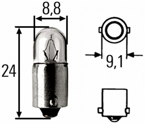 Hella Gloeilamp, parkeer- / begrenzingslicht 8GP 002 068-241