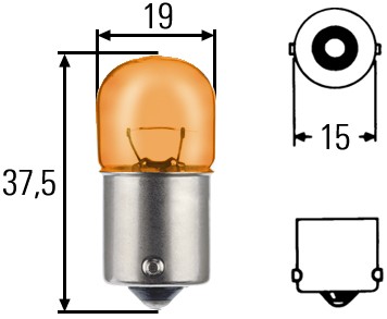 Hella Gloeilamp, knipper-/breedtelicht 8GA 002 071-051