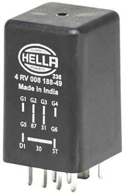 Relais gloeitijd Hella 4RV 008 188-491