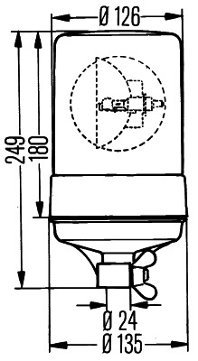 Hella Zwaailicht  2RL 004 957-101