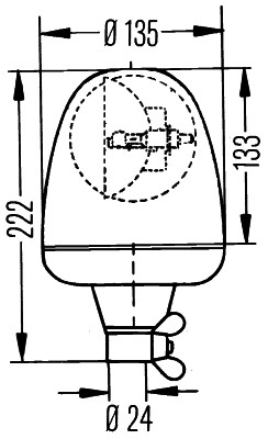 Hella Zwaailicht  2RL 006 846-001