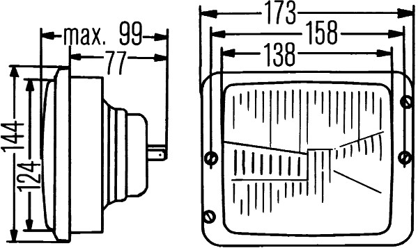 Hella Koplamp 1AA 004 109-201