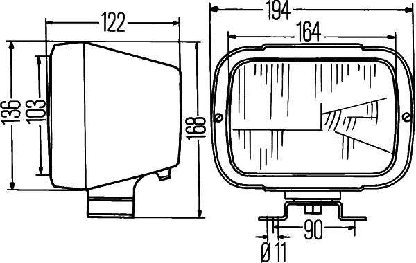 Hella Koplamp 1AB 004 231-001