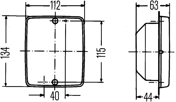 Hella Mistachterlicht 2NE 003 236-301