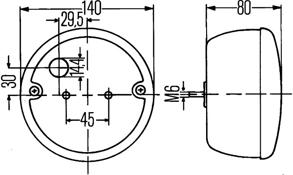 Hella Achterlicht 2SE 001 685-201