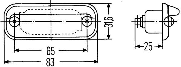 Hella Kentekenverlichting 2KA 001 378-041