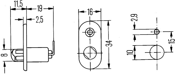 Hella Deurcontact schakelaar 6ZF 004 365-011