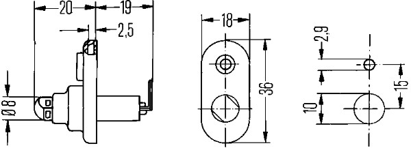 Hella Deurcontact schakelaar 6ZF 004 365-031