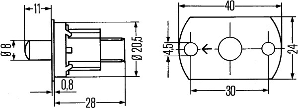 Hella Deurcontact schakelaar 6ZF 005 686-067