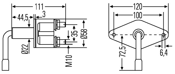 Hella Knipperlichtschakelaar 6EK 001 559-001