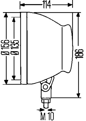 Hella Behuizing werklamp 9BG 127 179-001