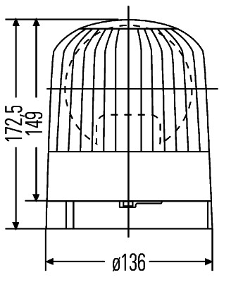 Hella Zwaailicht  2RL 007 552-001