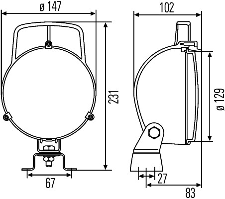 Hella Werklamp 1G3 996 001-331