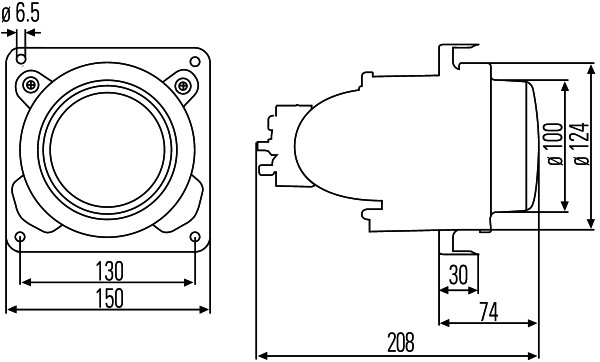 Hella Koplampunit 1BL 007 834-007