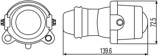 Hella Mistlamp 1NL 008 090-017