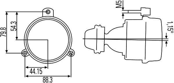 Hella Mistlamp 1NL 007 186-047