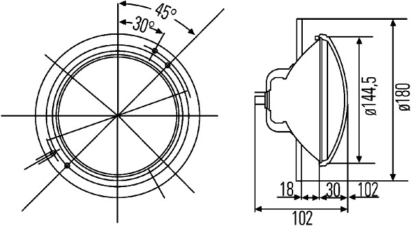 Hella Koplamp 1A3 003 370-041