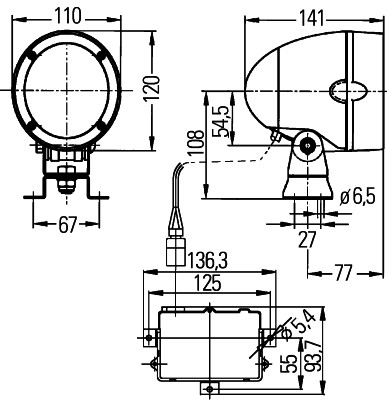 Hella Werklamp 1GM 996 135-151