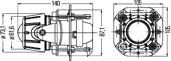 Hella Mistlamp 1NL 008 090-327