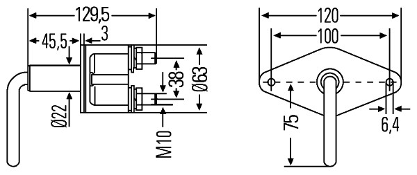 Hella Knipperlichtschakelaar 6EK 008 458-011