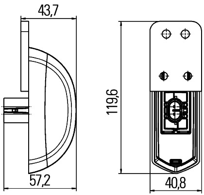 Hella Markeringslicht 2XS 205 020-137